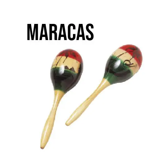 Two maracas are shown side by side.