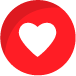 A red circle with a white heart in it.