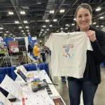 Parent with Color Me Mozart T-shirt