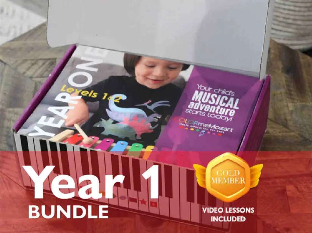 Color Me Mozart Year One Homeschool Music Bundle