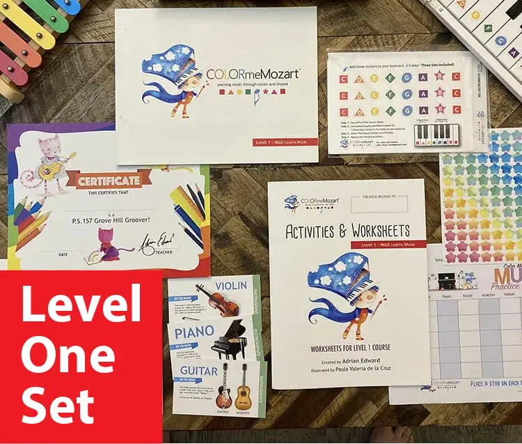 Level One Online Homeschool Curriculum Set Color Me Mozart