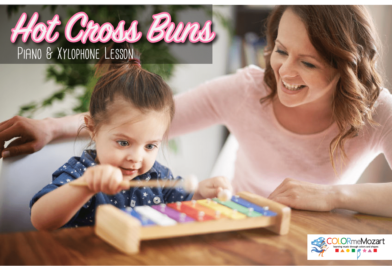 Easy Songs to Play on Piano: HOT CROSS BUNS - Music Time Kid