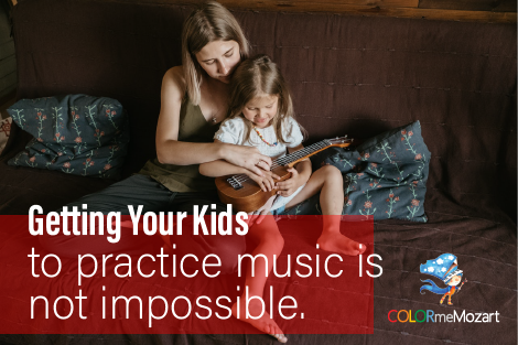 kids to practice music