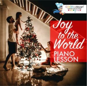 Joy to the World Piano Notes and Xylophone Lesson - Color Me Mozart