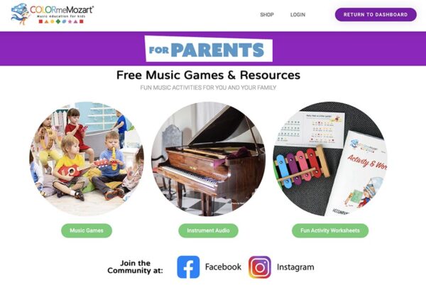 A screenshot of the website for parents. Com