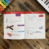 A book with music notes and diagrams on it.
